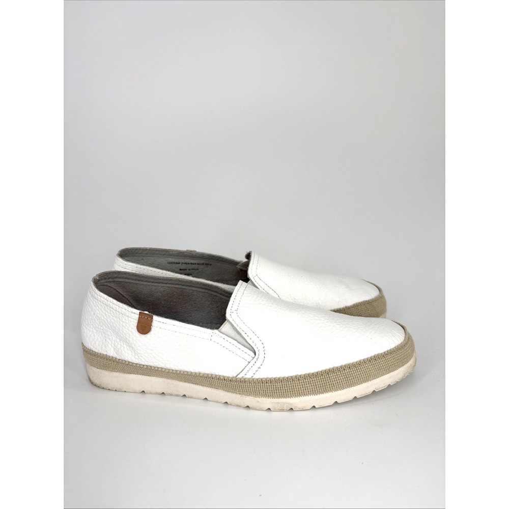 Verbenas Slip On Nuria Loafers Women's 9 EU 40 White Leather Casual Shoe Spain